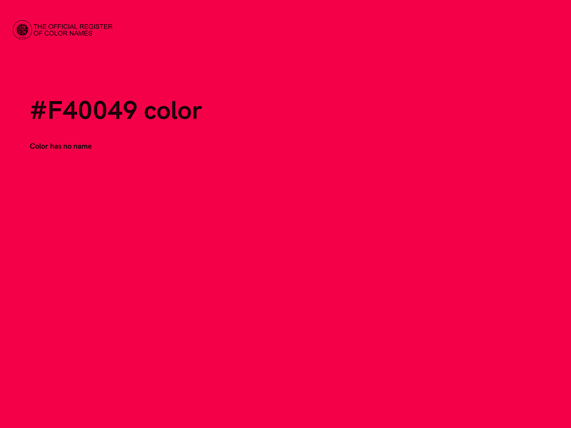 #F40049 color image