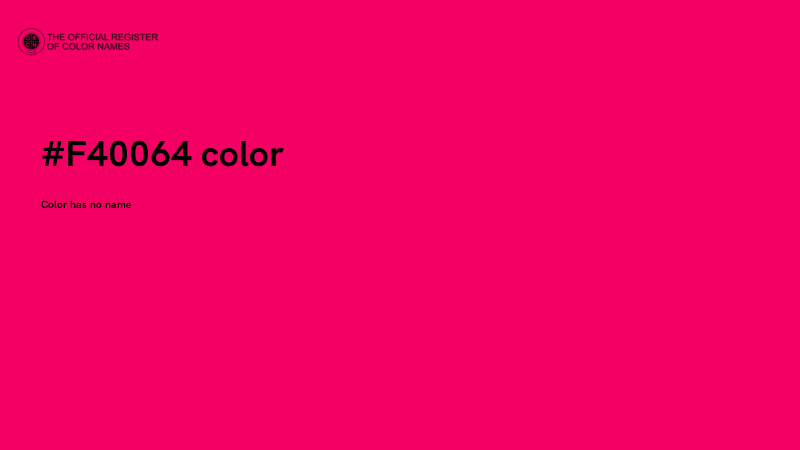 #F40064 color image