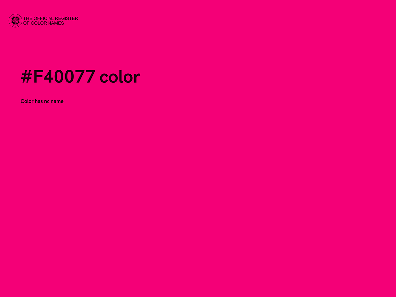 #F40077 color image