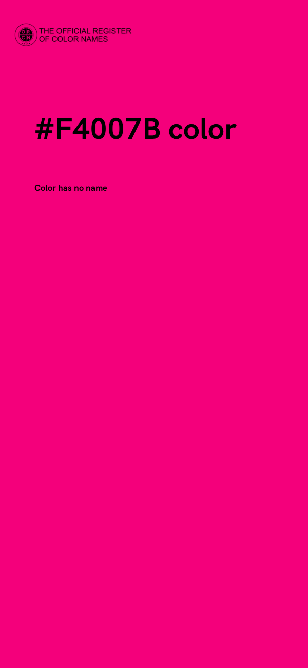 #F4007B color image