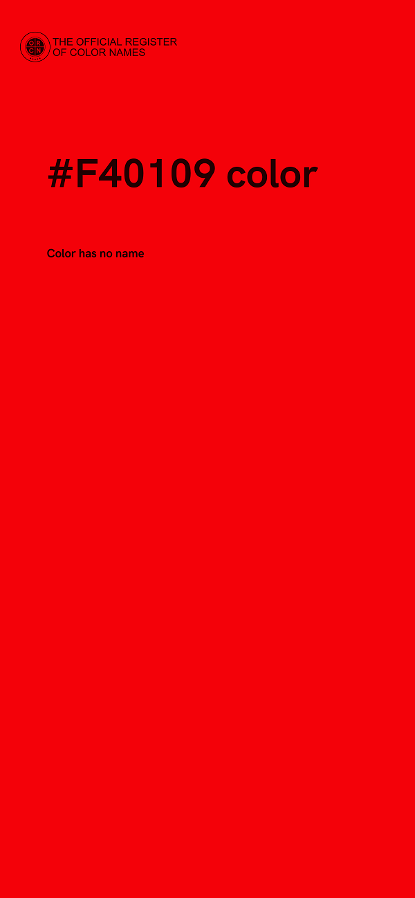 #F40109 color image