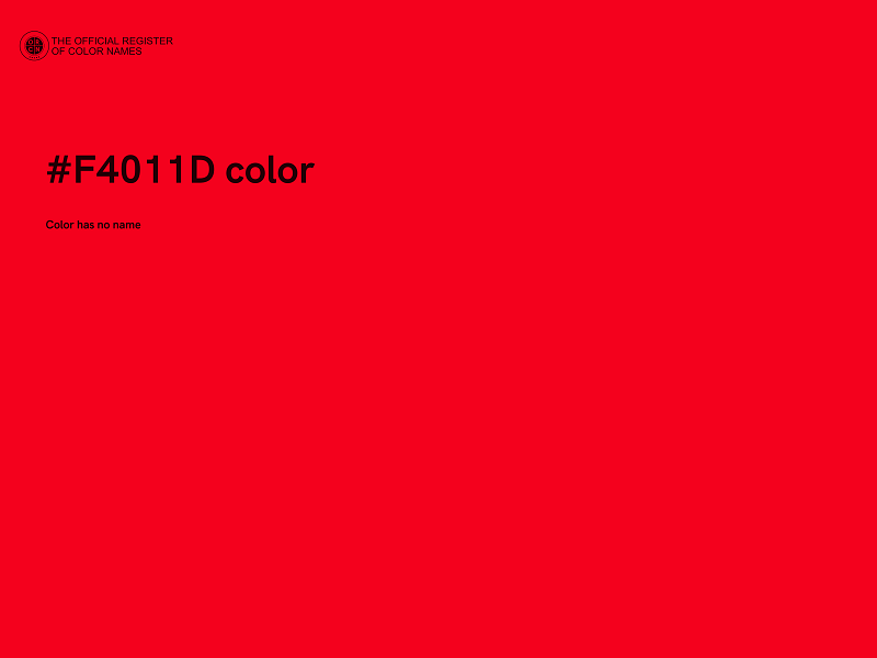 #F4011D color image