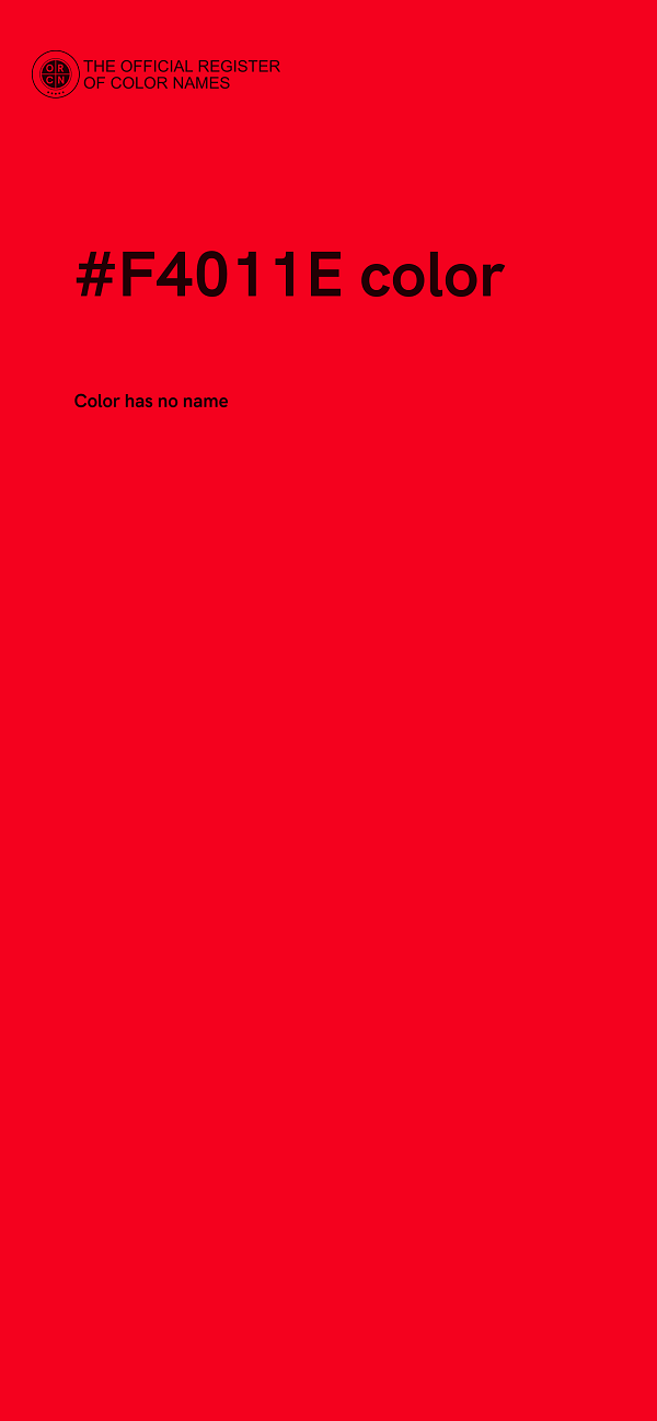 #F4011E color image