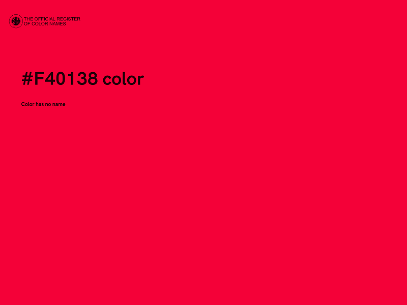 #F40138 color image