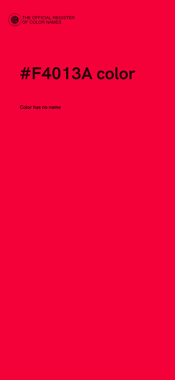 #F4013A color image