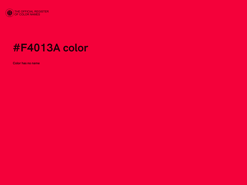 #F4013A color image