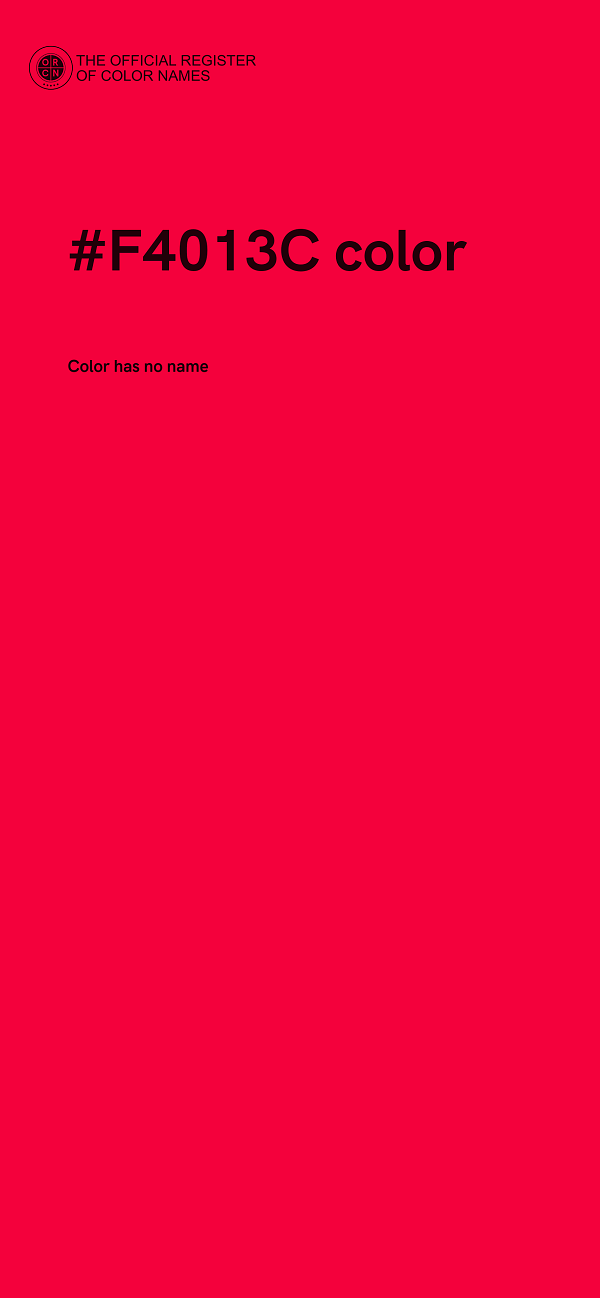 #F4013C color image