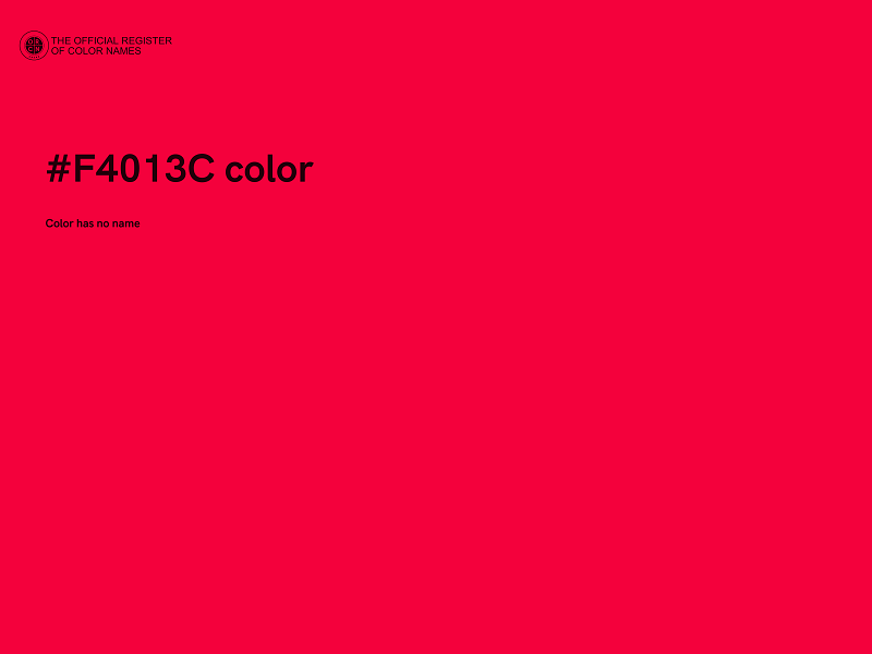 #F4013C color image