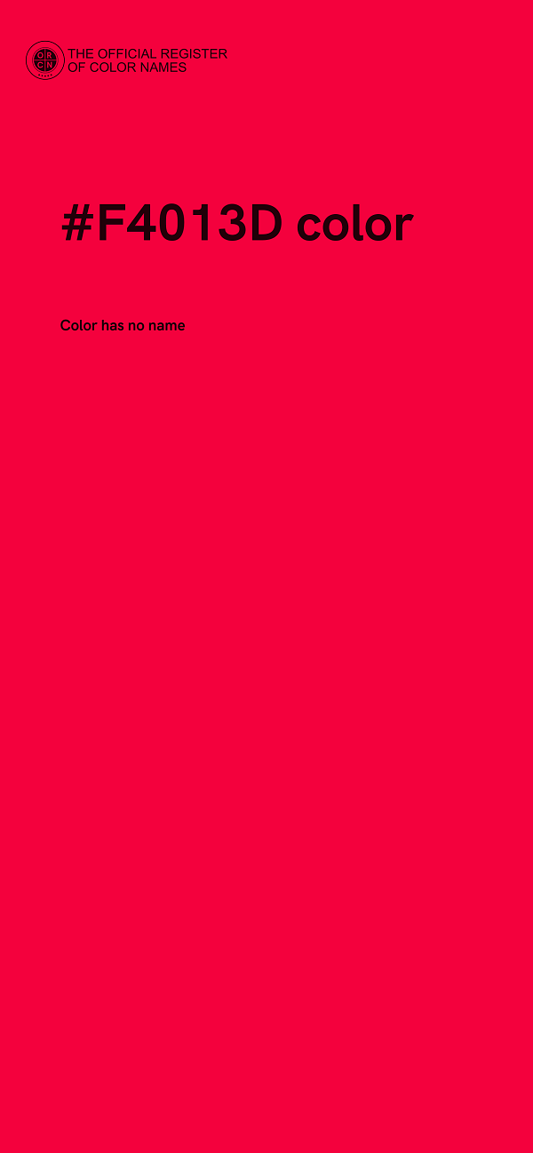 #F4013D color image
