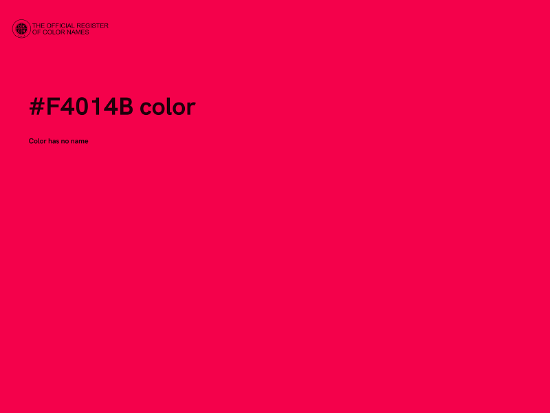 #F4014B color image