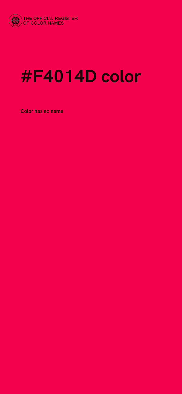 #F4014D color image