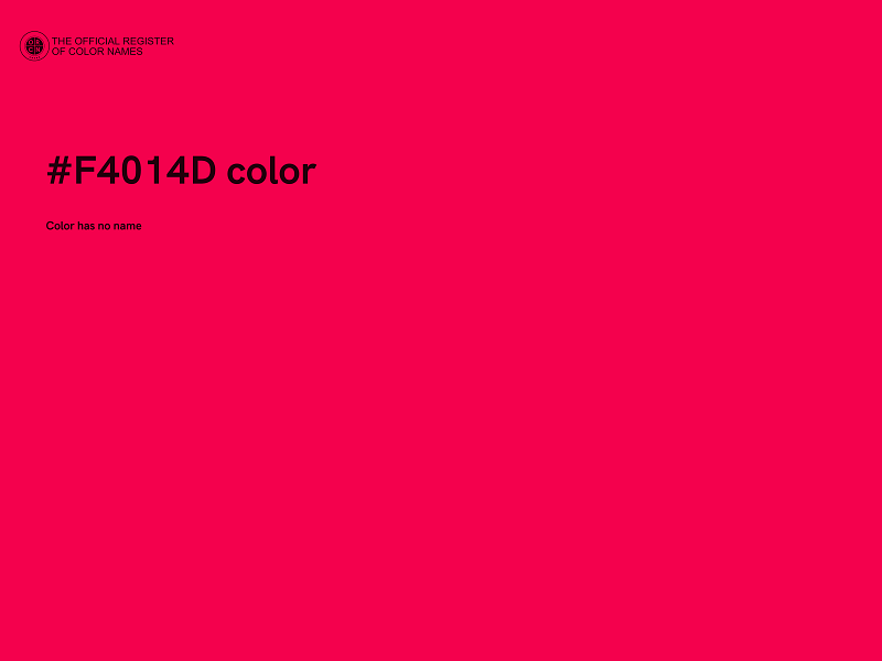 #F4014D color image