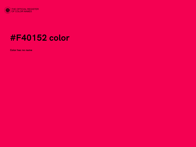 #F40152 color image