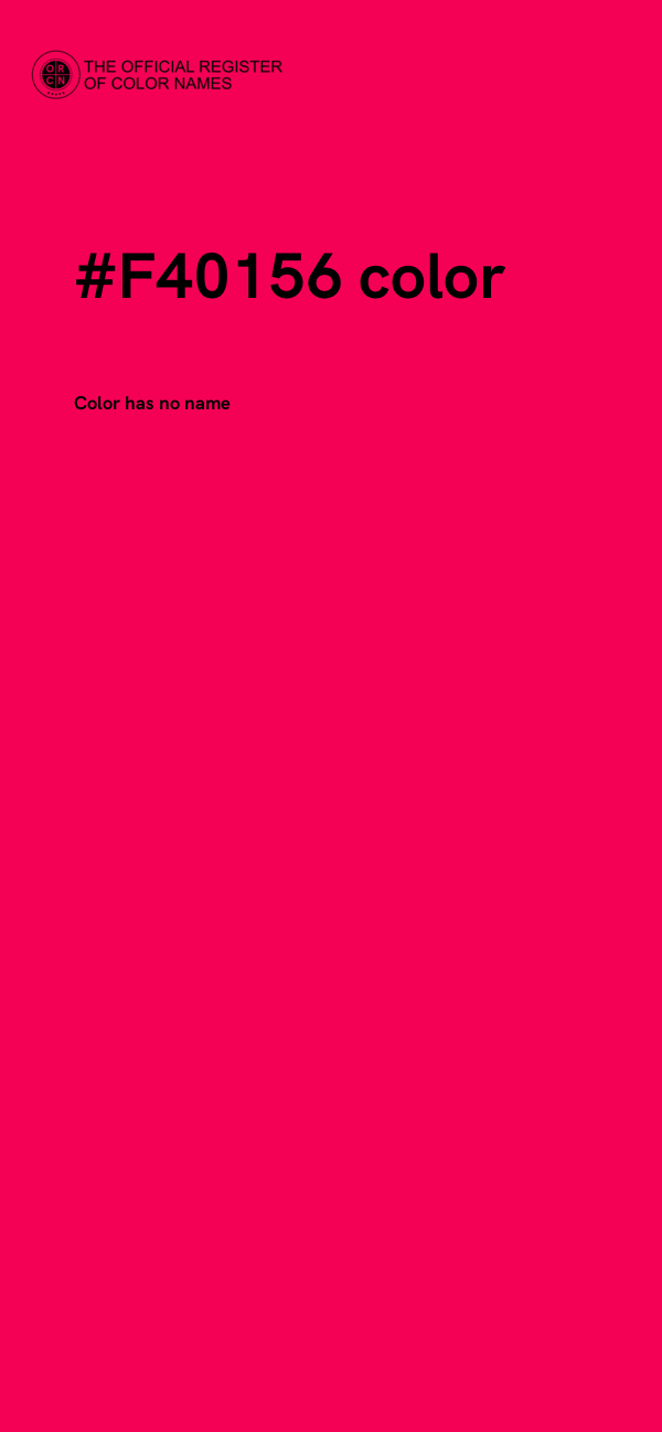 #F40156 color image