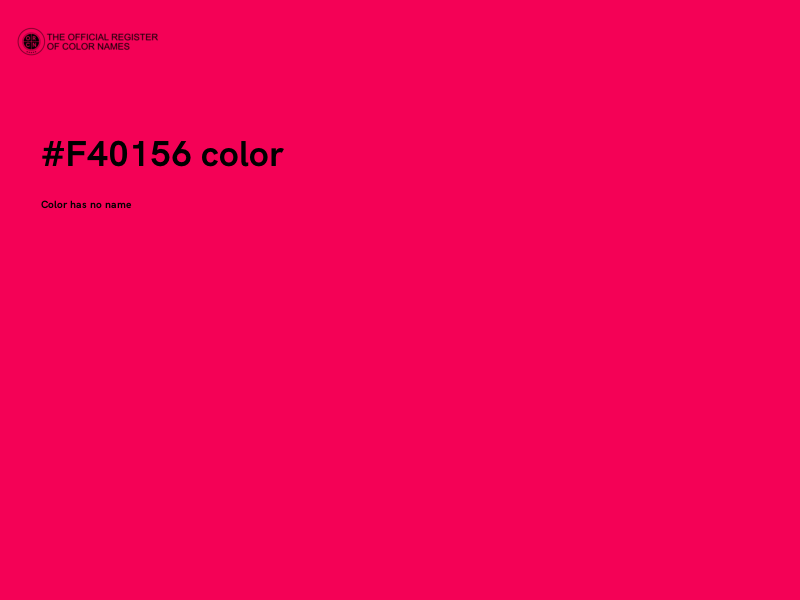 #F40156 color image