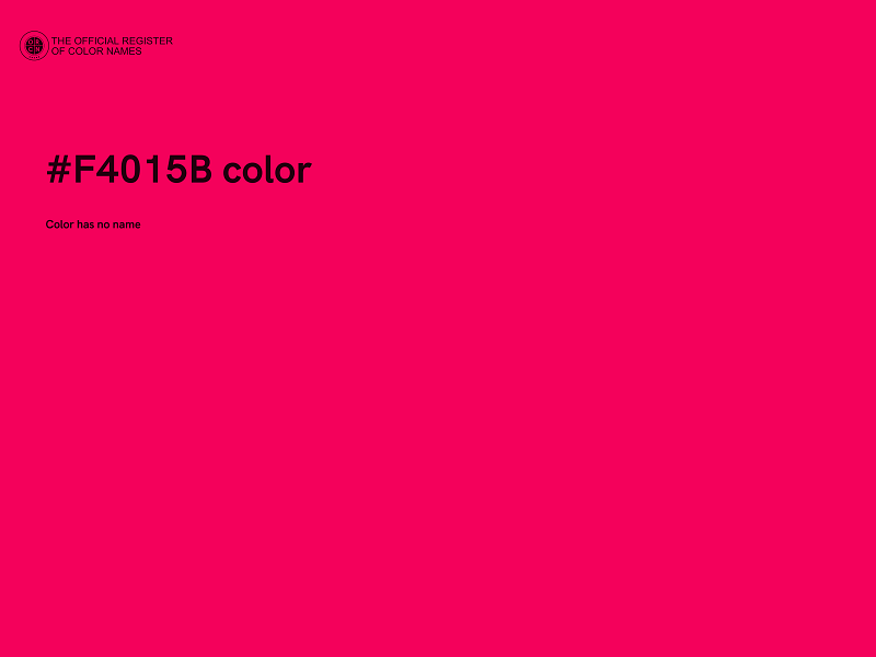 #F4015B color image