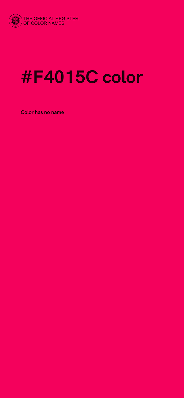 #F4015C color image