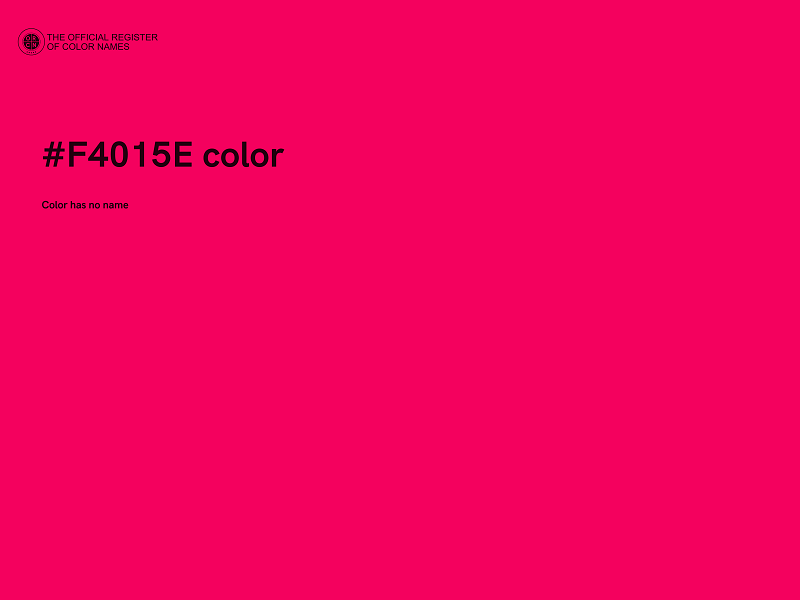 #F4015E color image