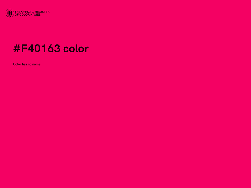 #F40163 color image