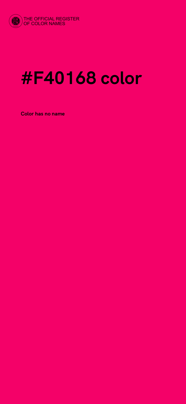 #F40168 color image