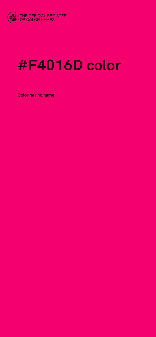 #F4016D color image