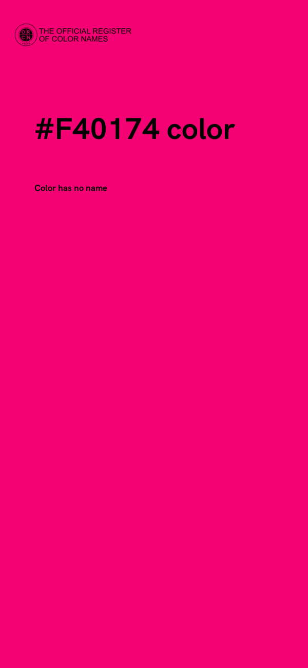 #F40174 color image
