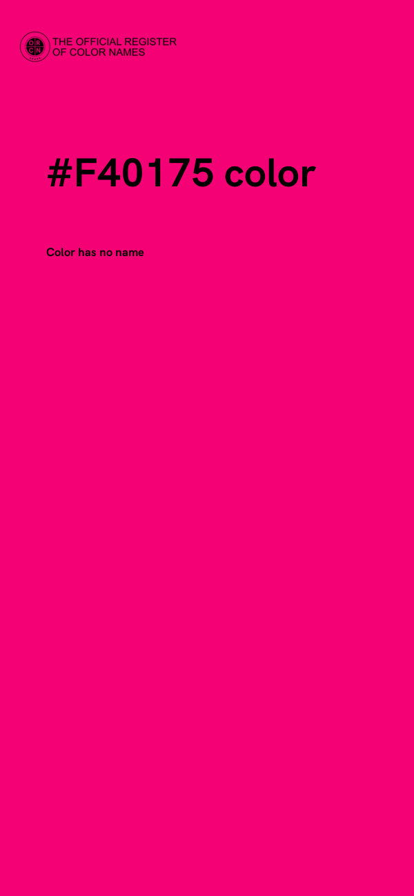 #F40175 color image