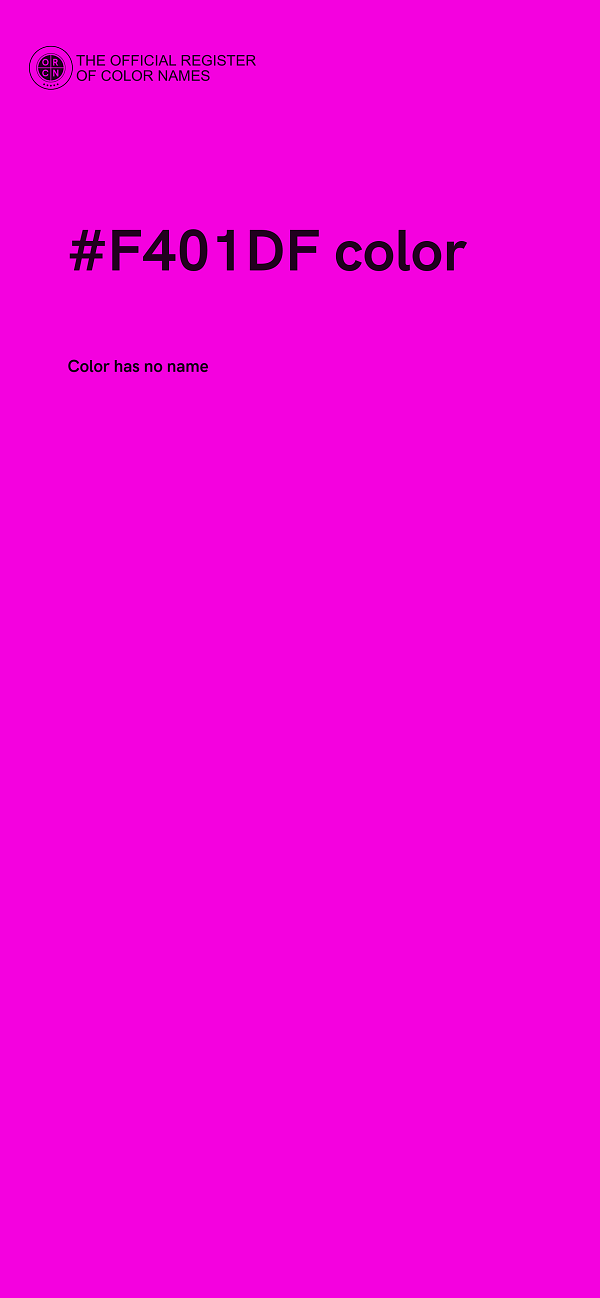 #F401DF color image