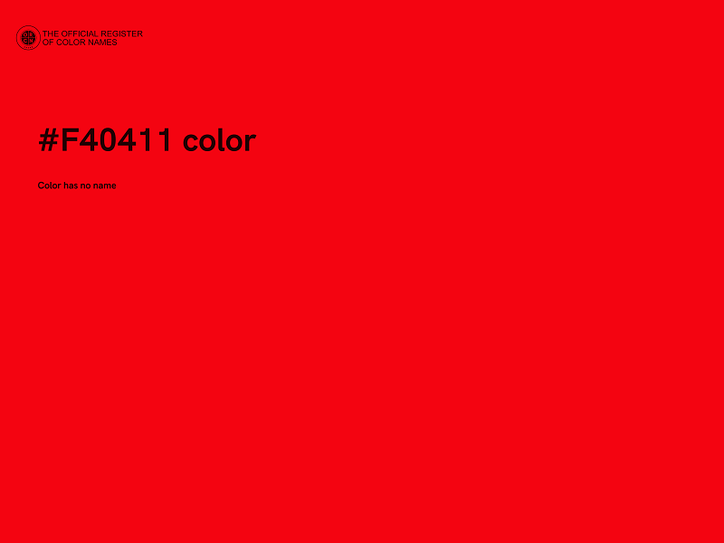 #F40411 color image