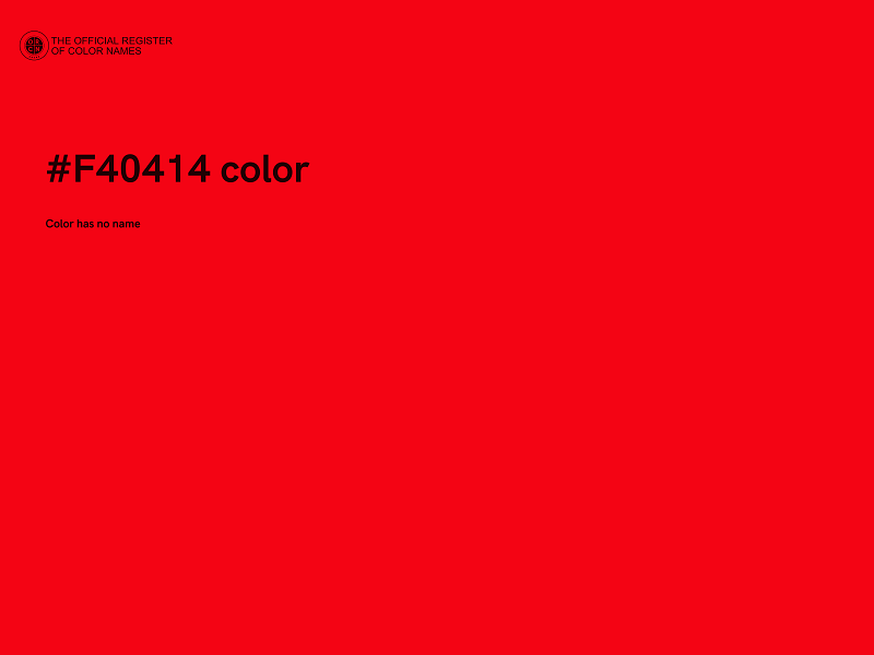 #F40414 color image