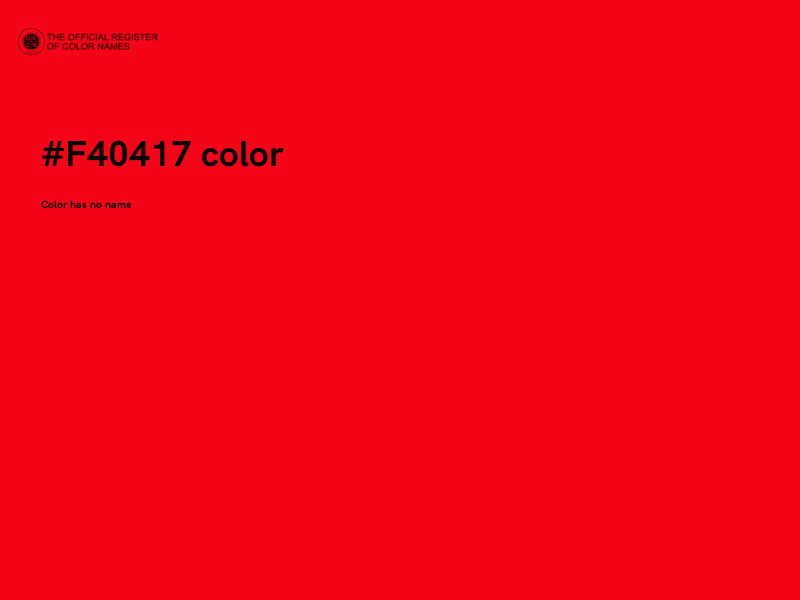 #F40417 color image