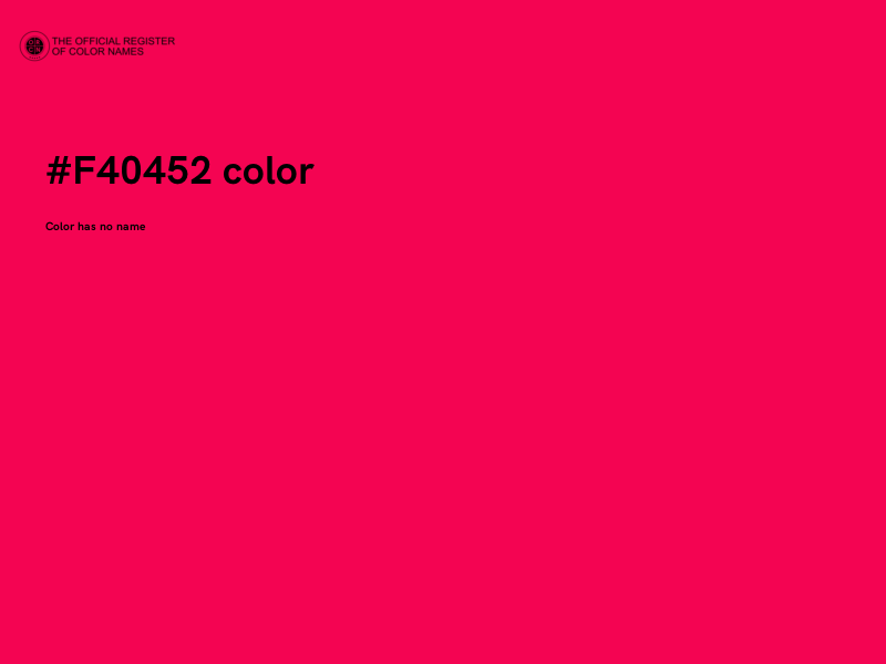 #F40452 color image