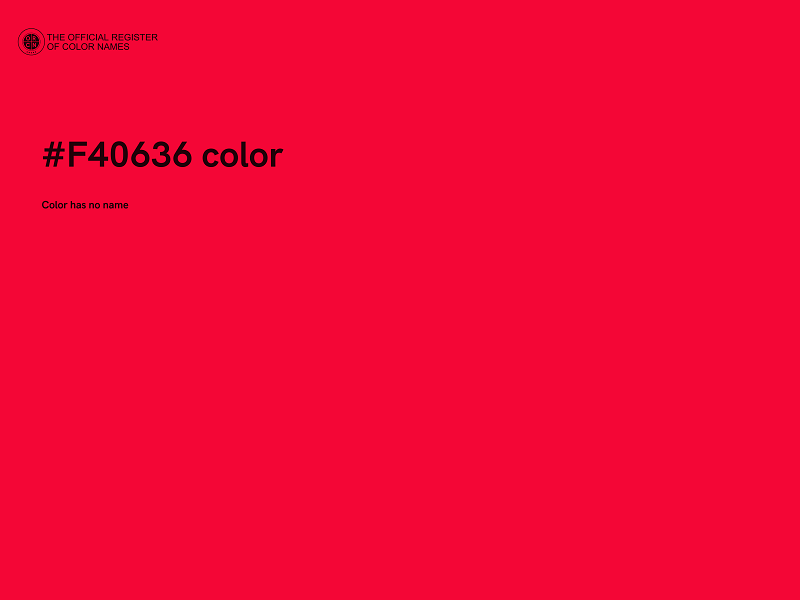 #F40636 color image