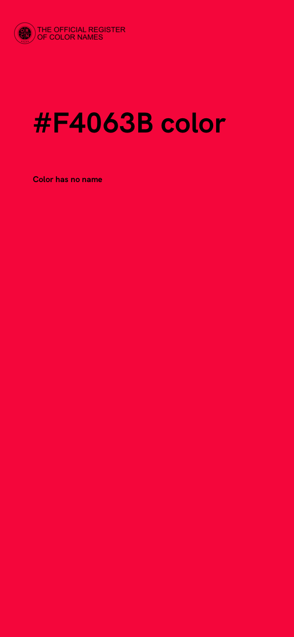 #F4063B color image