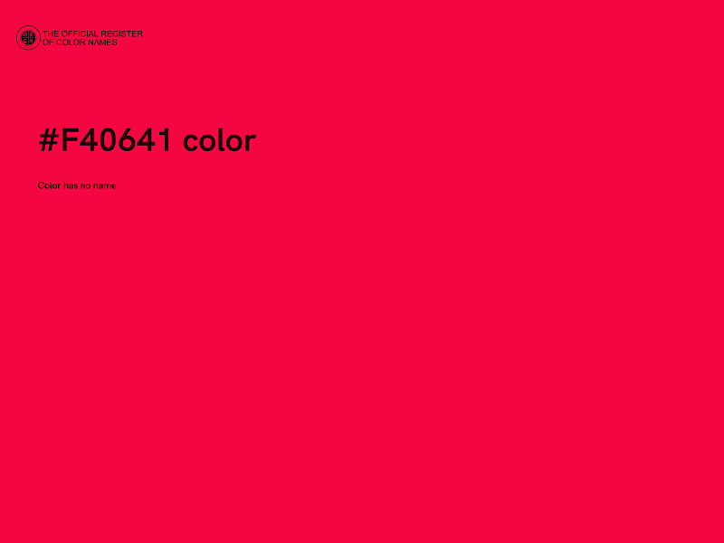 #F40641 color image