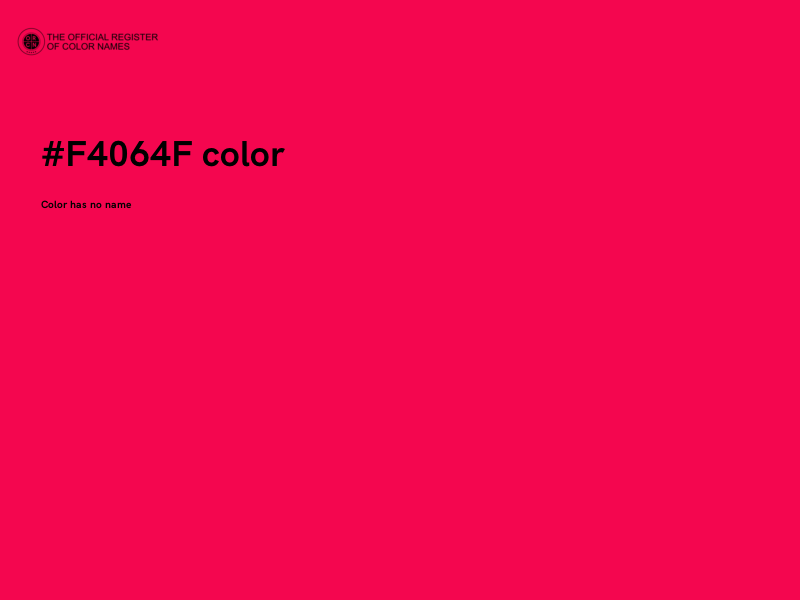 #F4064F color image