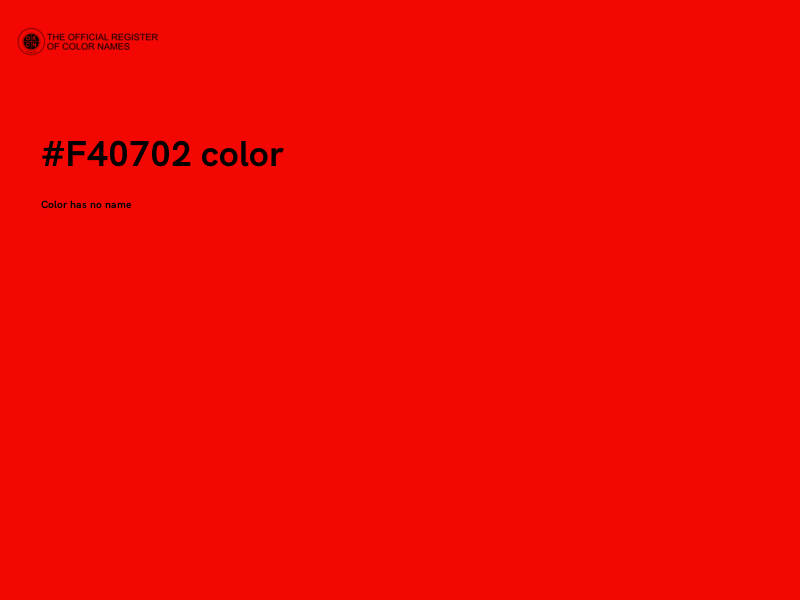#F40702 color image