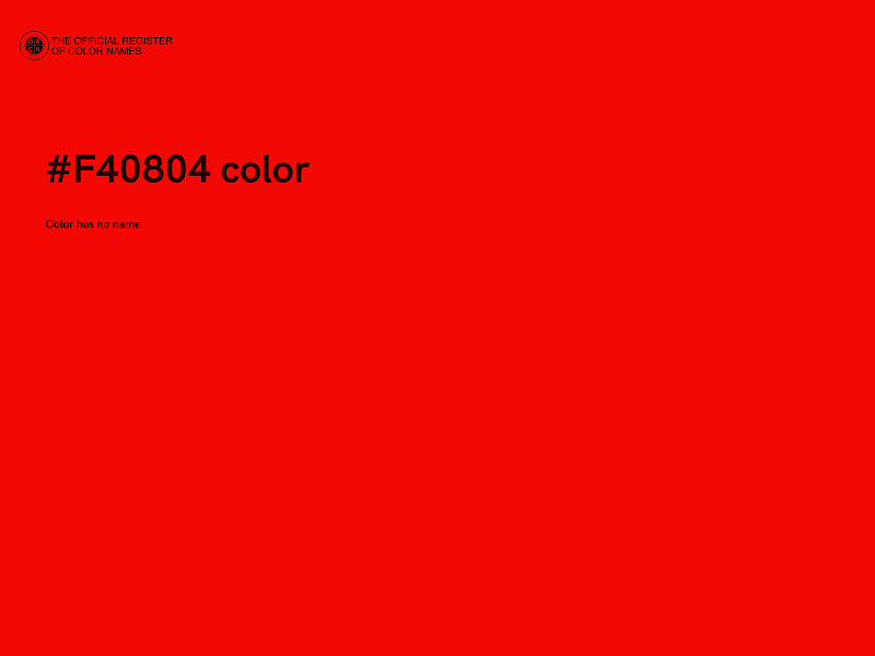 #F40804 color image