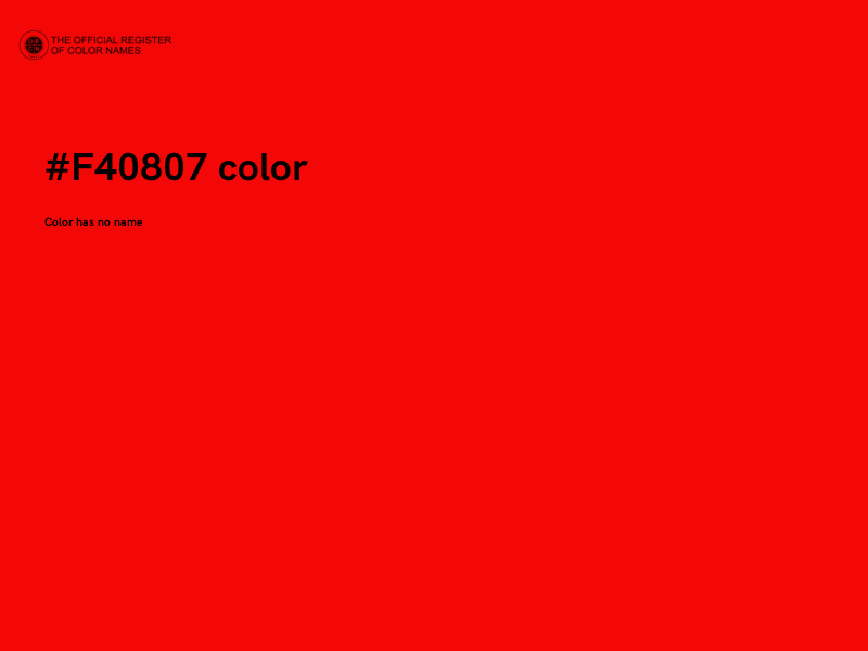 #F40807 color image