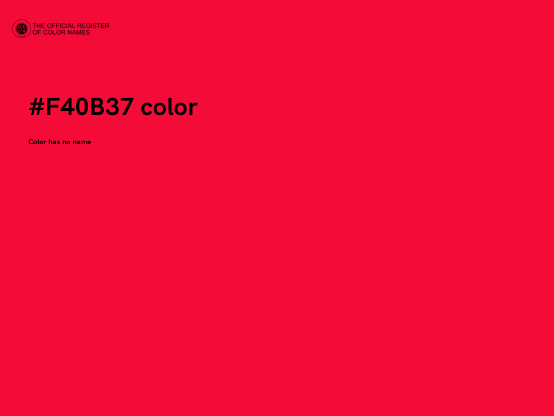 #F40B37 color image