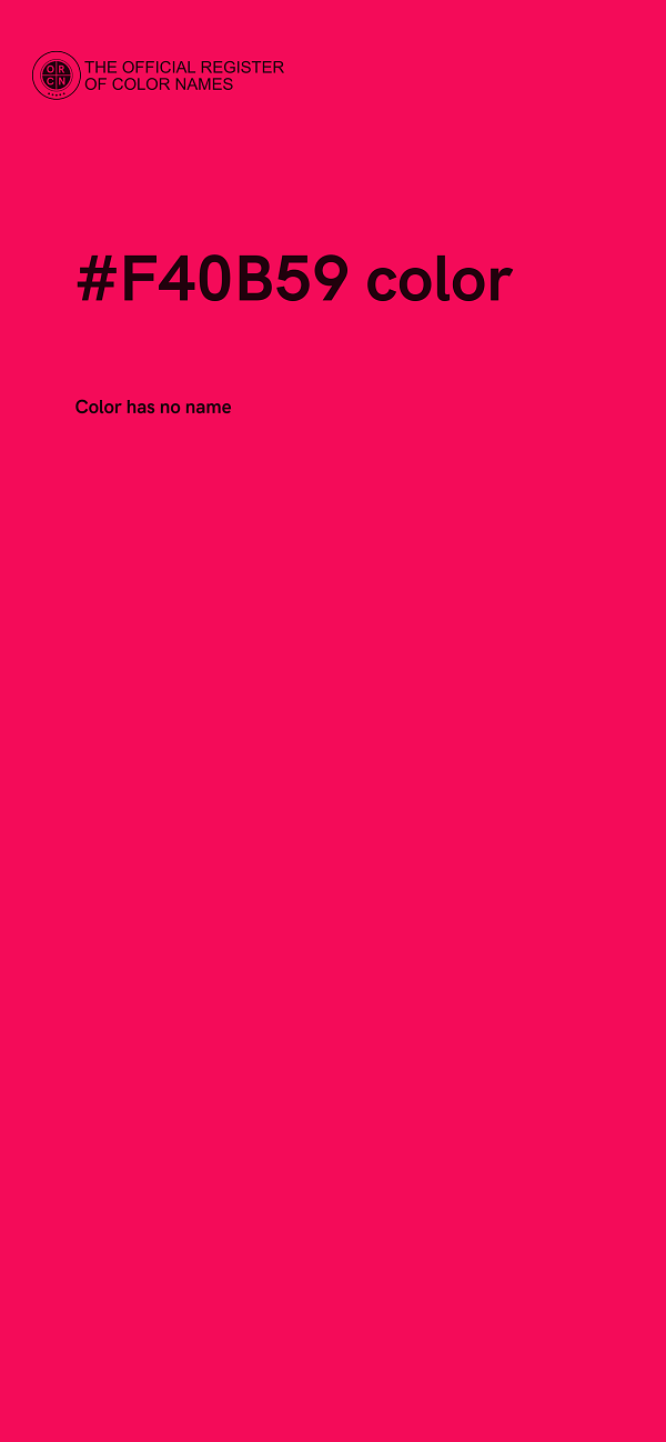 #F40B59 color image