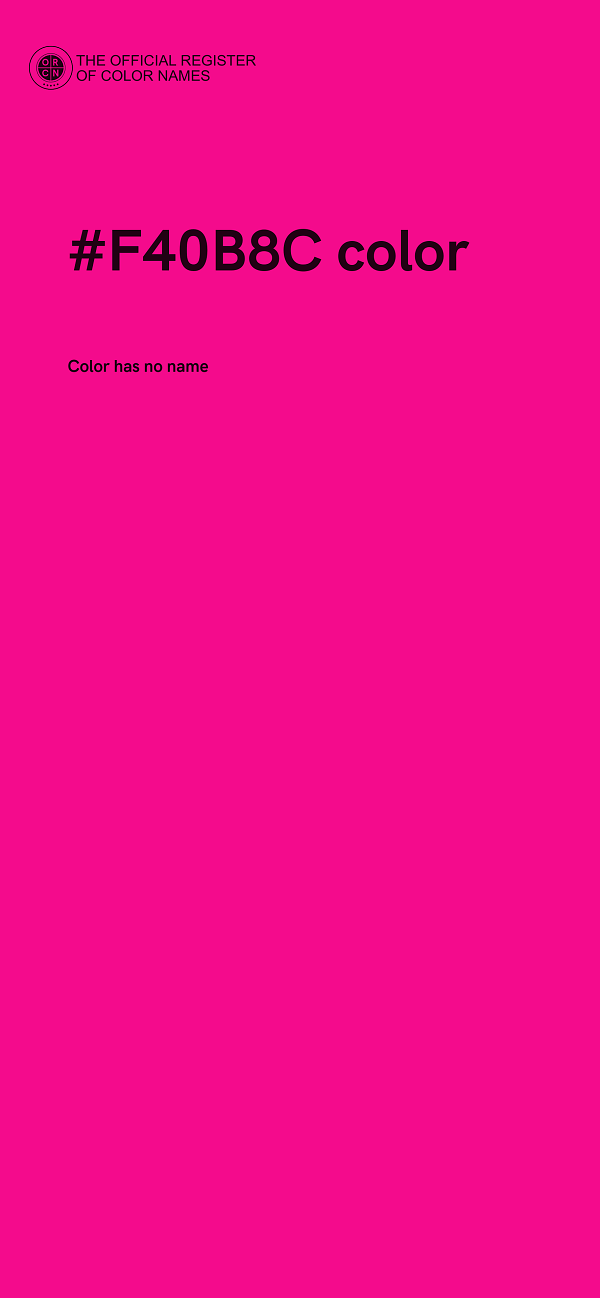 #F40B8C color image