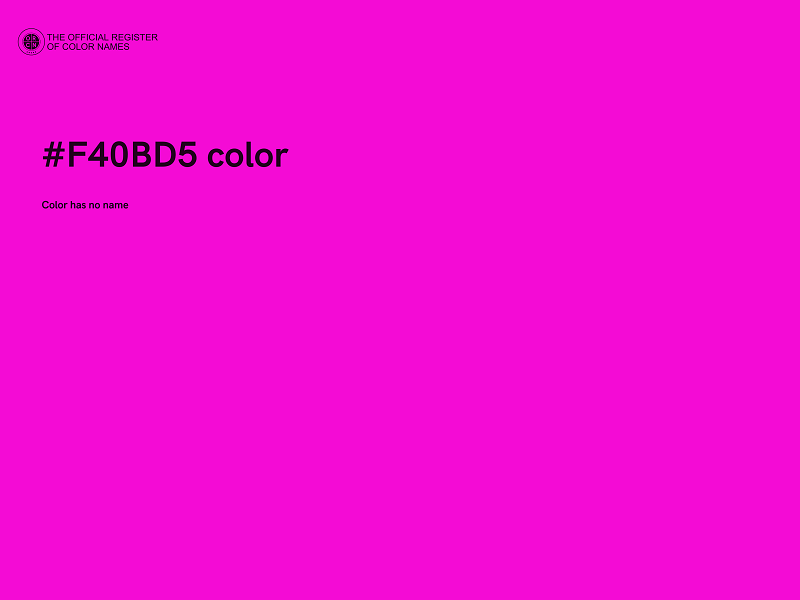 #F40BD5 color image