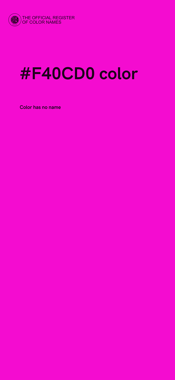 #F40CD0 color image