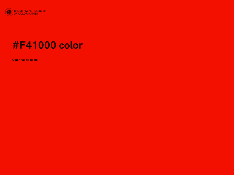 #F41000 color image