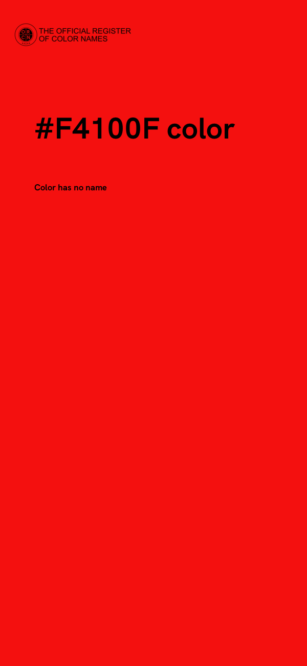 #F4100F color image