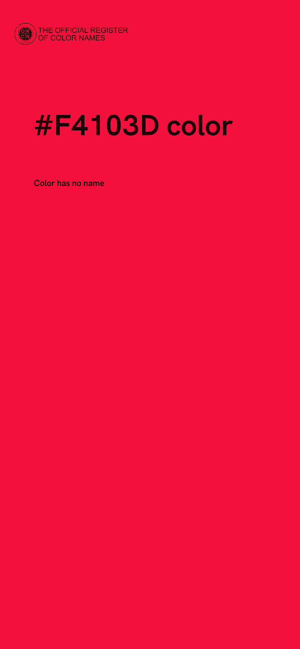 #F4103D color image