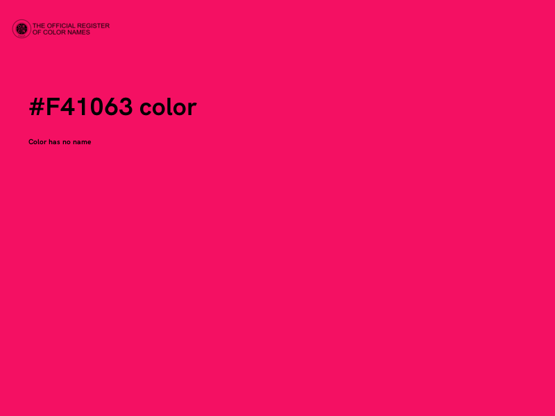 #F41063 color image