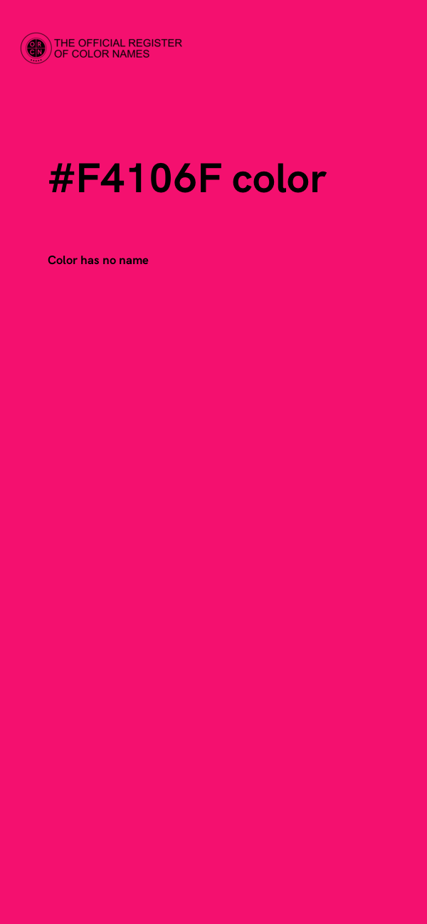#F4106F color image