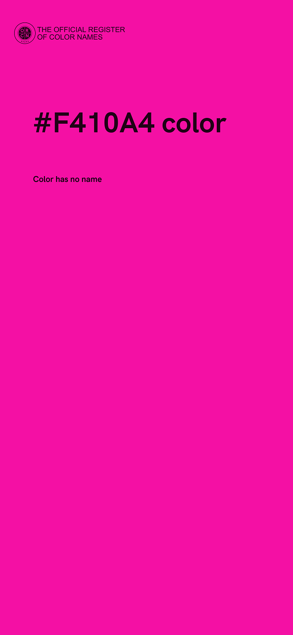 #F410A4 color image